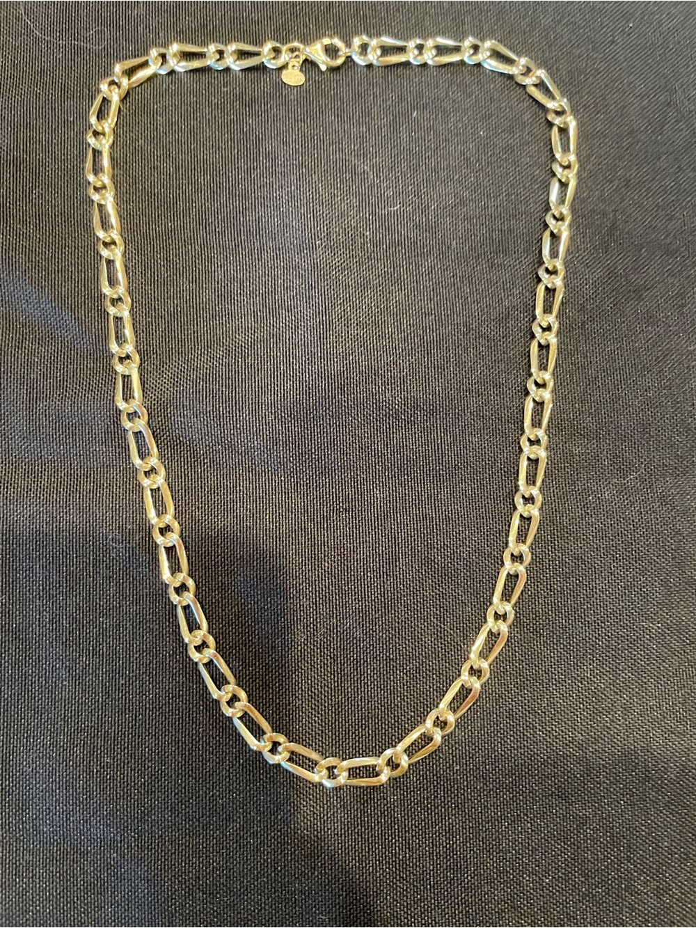 14k Twisted Franco Link Chain Necklace 17” 3.4 gm EUC